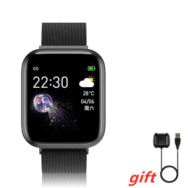 Smart Watch Men Women Sport Waterproof Heart Rate Blood Pressure Fitness Tracker Kids Smartwatch Smart Clock  For Android IOS