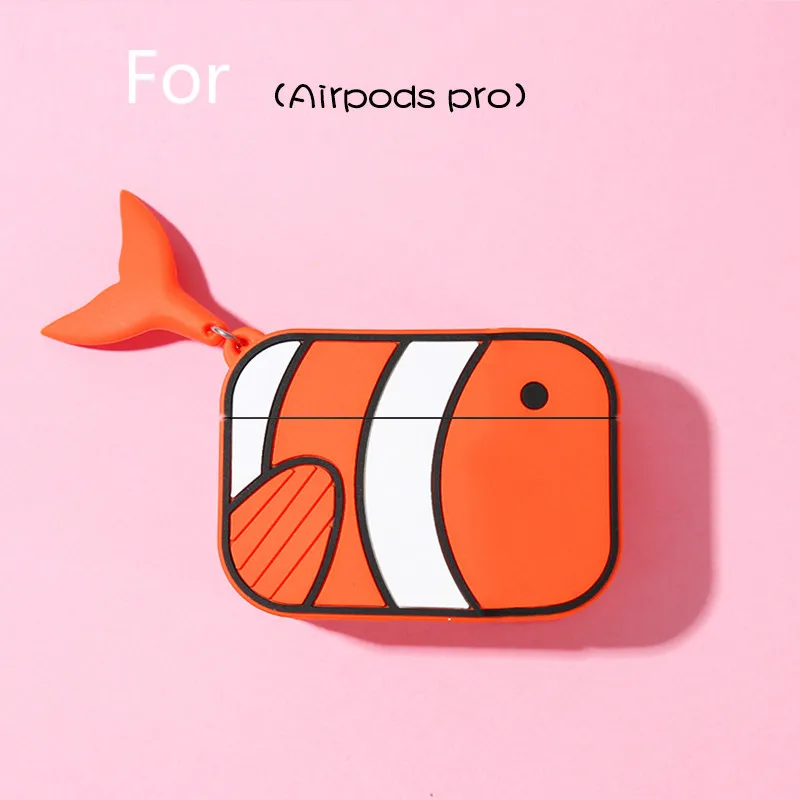 1042D 3D чехол для наушников для Airpods Pro, силиконовый чехол, ягодичный Кот, Мультяшные наушники/Earpods, чехол для Apple Air pods Pro 3, чехол, брелок - Color: 1042D