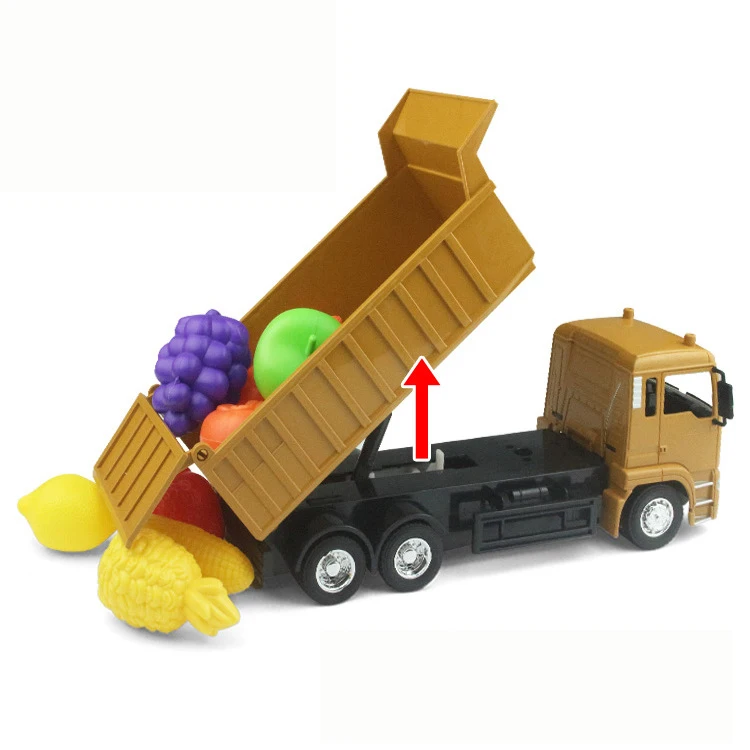 RC автомобили самосвал игрушки для детей мальчиков рождественские день рождения подарки желтый цвет RC инженерный грузовик модель пляжные игрушки транспортер