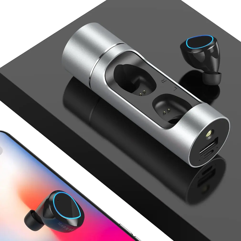 K01 Bluetooth наушники беспроводные Серьги светодиодный экран цифровой дисплей мини стерео Беспроводная гарнитура