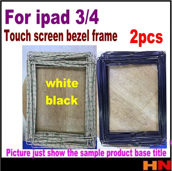 2 шт. запасные части для ipad 3 4 средняя рамка сенсорный ЖК-экран с наклейкой |