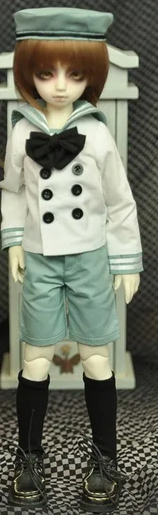1/4 BJD Одежда для куклы матросский костюм рубашка+ юбка или шорты для BJD/SD MSD аксессуары. Кукла, обувь, парик и другие A0919 в комплект не входят - Цвет: boy shorts