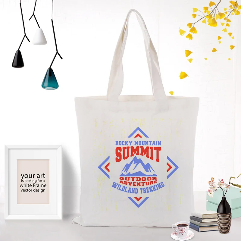 Текстовый Тип хозяйственная сумка Холщовая Сумка на заказ Печать текстовый логотип DIY ежедневное использование экологическая многоразовая утилизация