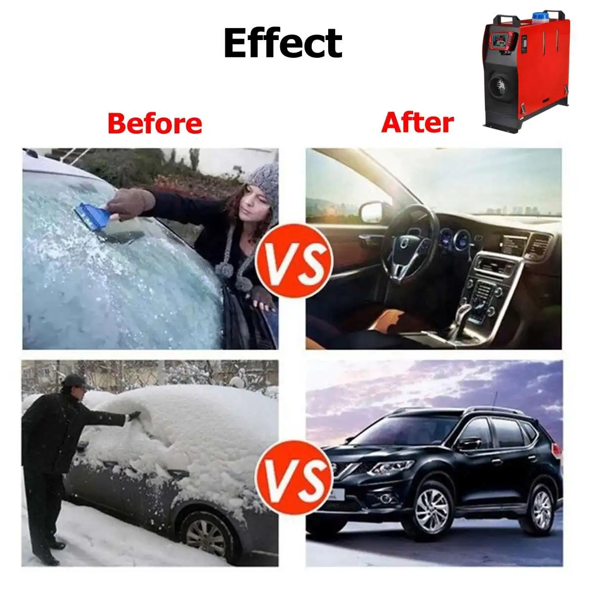 Автомобильный нагрев 8000 Вт все в одном блоке инструмент Diesels воздушный Нагреватель с одним отверстием ЖК-монитор грелка для парковки быстрый нагрев
