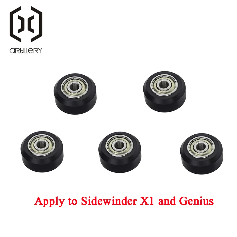 Polia de Rolamento Adequada para Sidewinder x1 e Genius Suporte para V-groove C-beam Impressora 3d Parte Pcs