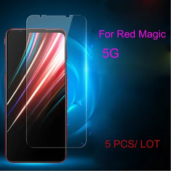 

5PCS Tempered Glass for ZTE Nubia Red Magic 5G Screen Protector on the for Nubia Red Magic 5G Protective Film No Fingerprint