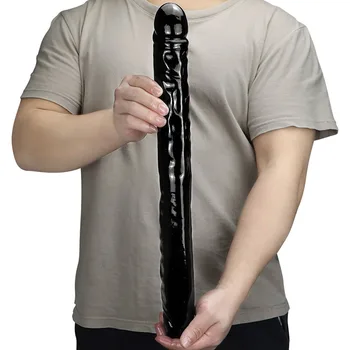 Double Headed Dildo Collection Female Two-Headed Dragon Gay Prostate Stimulator Lesbian Horse Dildo Penis Cock And Anus Plug Toy 5