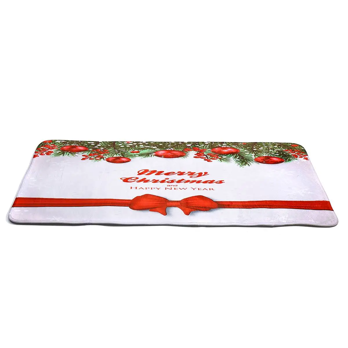 White 60x120cm KIWARM коврик для ванной комнаты Рождество спальня коврик на кухню нескользящий Пол Дверной Коврик подарок украшение дома пропускающий воздух ковер - Цвет: White 60x120cm