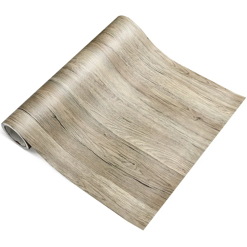 

3D self-adhesive wallpaperAdvanced imitation wood grain refurbished desktop door kitchen cabinet furniture sticker waterproof