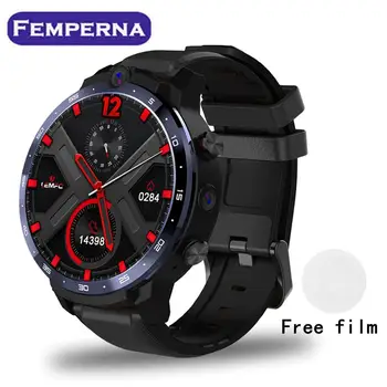 

Femperna LEM12 4G Smart Watch Men Support Face ID Dual Camera Android7.1 3G+32G WIFI GPS SIM Card Power Bank Smartwatch 2020