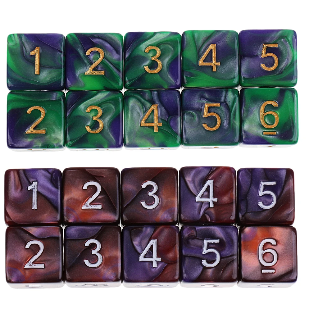 20 шт новая игра в кости для настольных игр, семьи, друзей Подарочная игра