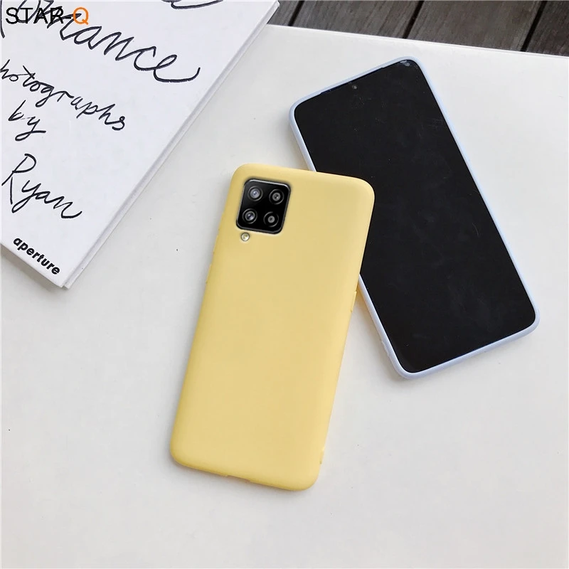 samsung s22 ultra case Candy Color Silicone Phone Case For samsung galaxy A12 A42 A52 A72 A32 5G M02S A02S M31s Matte Soft Tpu Back Cover Fundas Coque cheap galaxy s22 ultra case