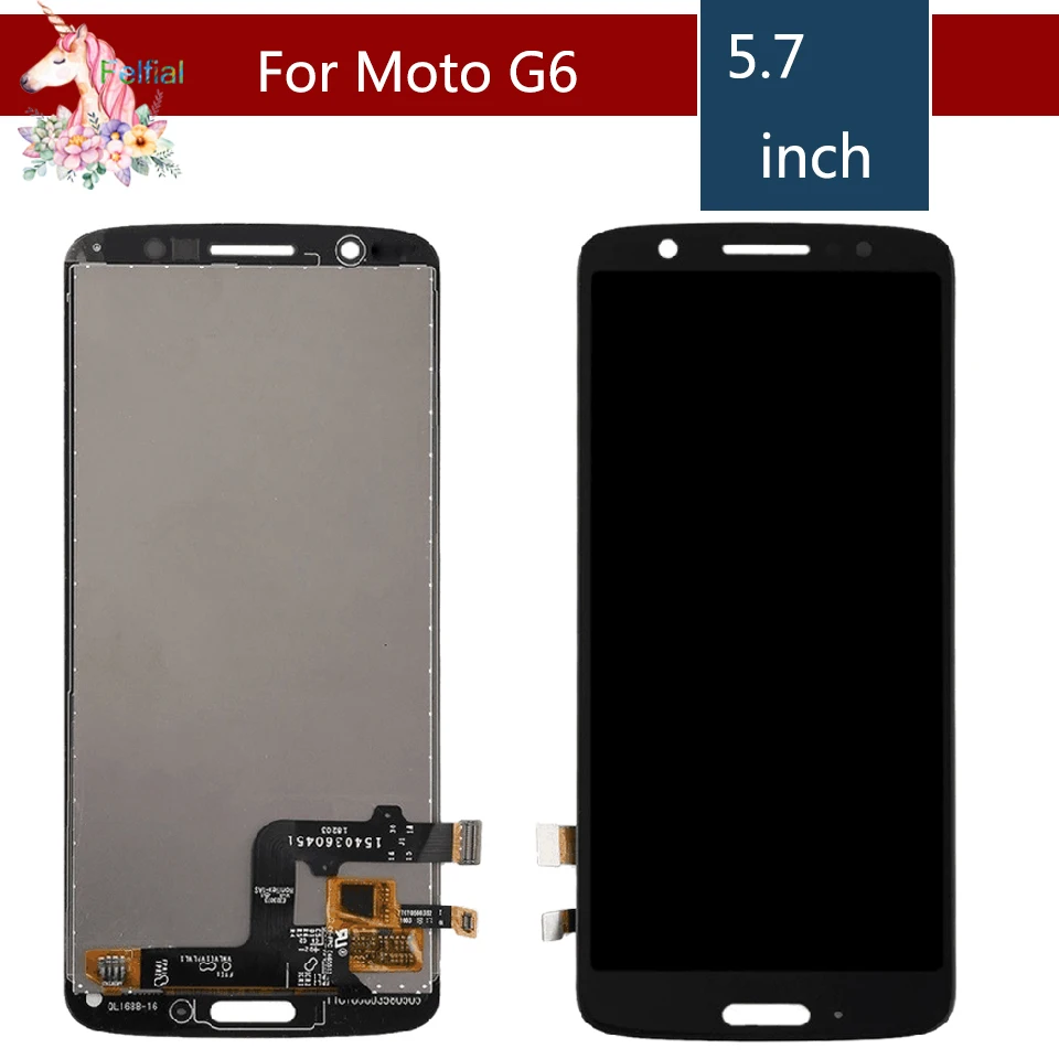 5 7 &quotдюймов для Motorola G6 ЖК-дисплей сенсорный экран дигитайзер сборка запасные