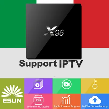 

X96 Android 7.1 amlogic S905W 1G/8G support IPTV Configured Italy/Europe/Sweden IPTV Smart TV Box Set top box