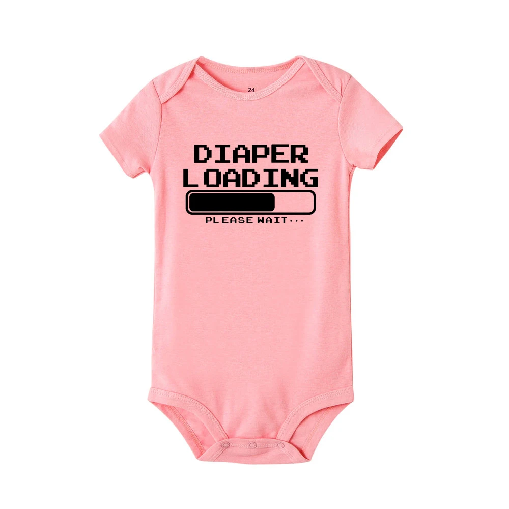 Летний детский комбинезон для новорожденных комбинезон для мальчиков и девочек хлопковая одежда с короткими рукавами и буквенным принтом