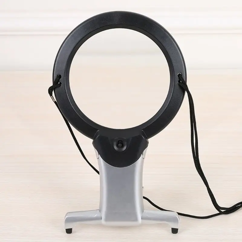 Hands Free светодиодный лупа для чтения увеличительное стекло для шеи