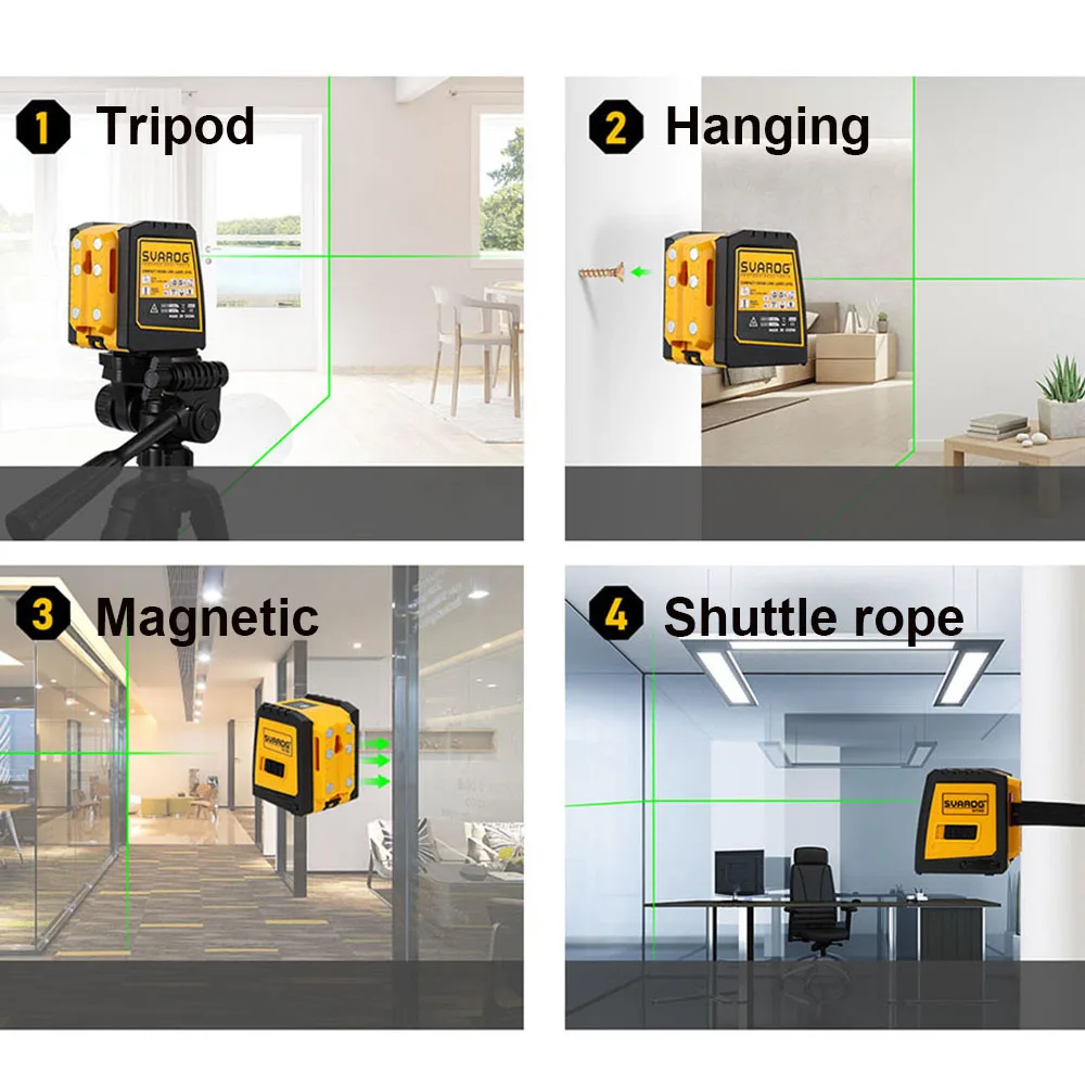 2 линии зеленый лазерный уровень литиевая батарея самонивелирующиеся