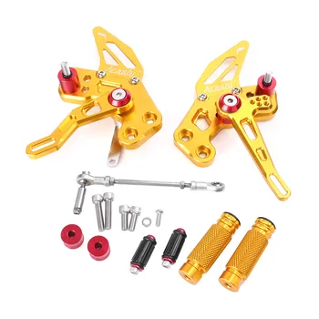 

Adjustable Motorcycle Rearset Rear Set Footpegs Footrest Kit Assembly For Kawasaki Z125 2016 2017 2018