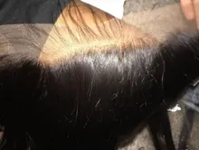 Hueso recto 13x4 cabello humano cierre Frontal de malla Natural brasileño suave cabello Remy 150% de densidad Pre arrancado Frontal SuperIcon