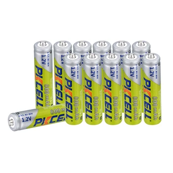

12 PCS PKCELL AAA Battery 1.2V 600mAh NIMH Rechargeable Batteries