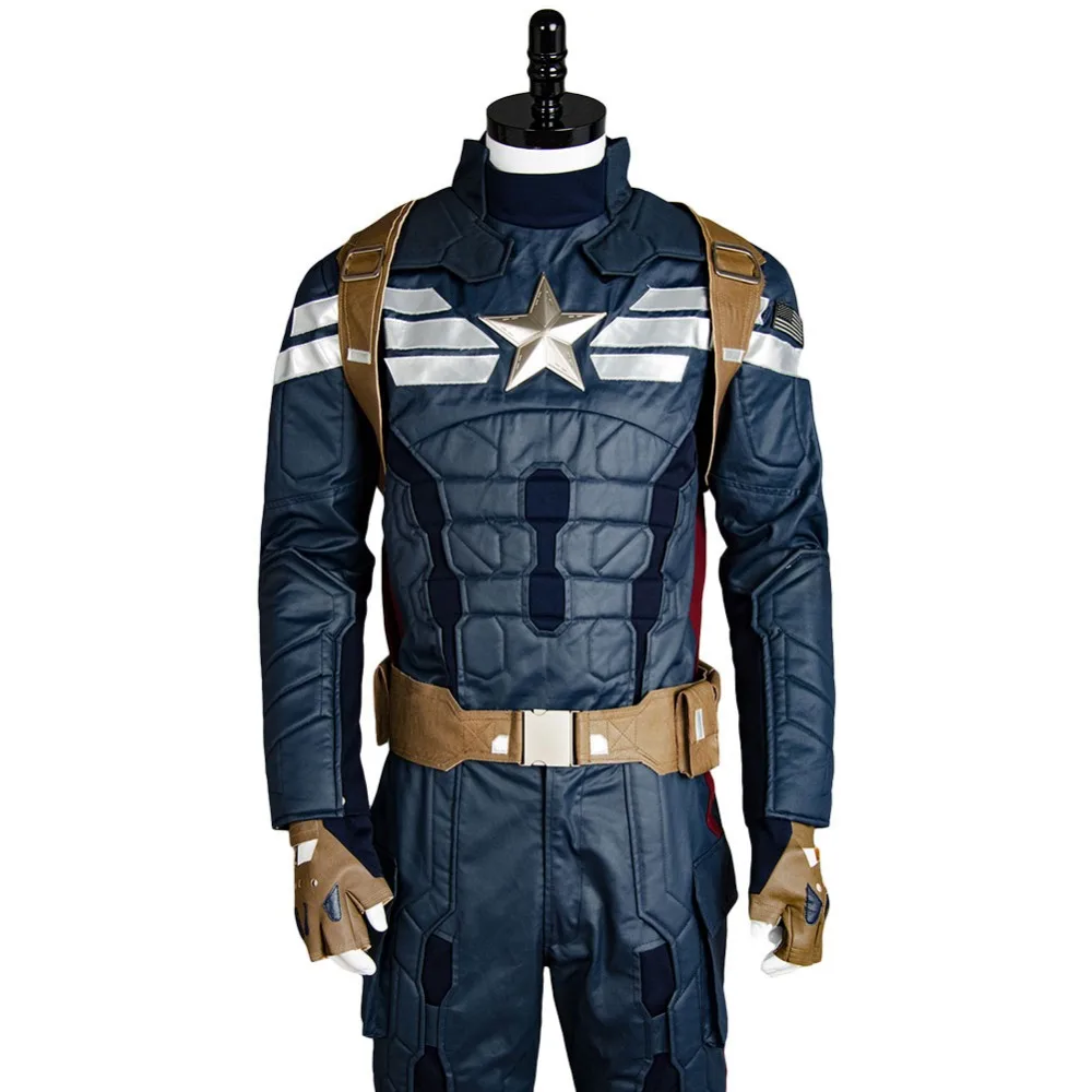 Костюм Капитана Америки, зимний солдат, Капитан Америка, Steve Rogers, Косплей взрослых мужчин, боевой нарядный Хэллоуин