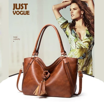 

New Women's Fashion Vintage Shoulder Bag Handbags Leather Large Capacity Luxury Crossbody Bags Shoulder Messenger Bag For Women