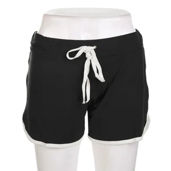 

Women Body Building Workout Fitness Shorts for Girl Cotton Elastic Waist Casual Female Body Shaper Short