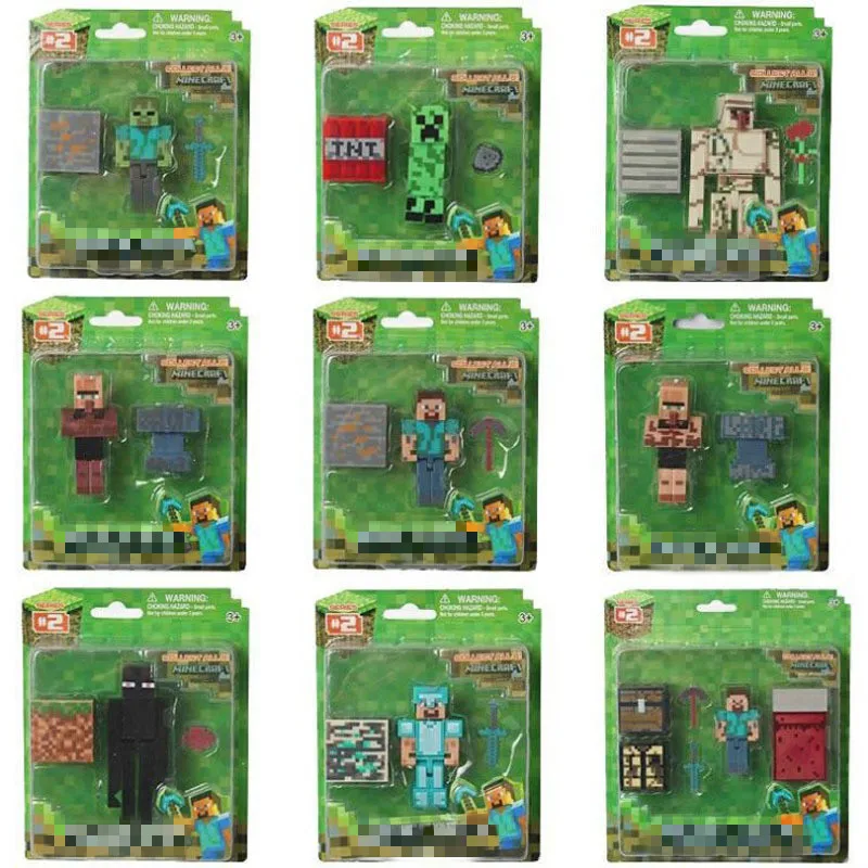 

MC my world game building block figure toys spider Dragon corpse farmer model collect