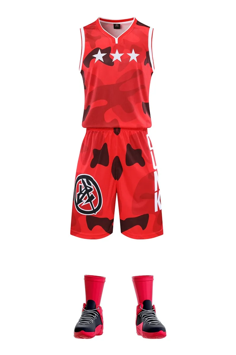 HOWE AO камуфляж новые мужские баскетбольные тренировочные Джерси наборы пустые баскетбольные костюмы для колледжа командная спортивная форма с принтом