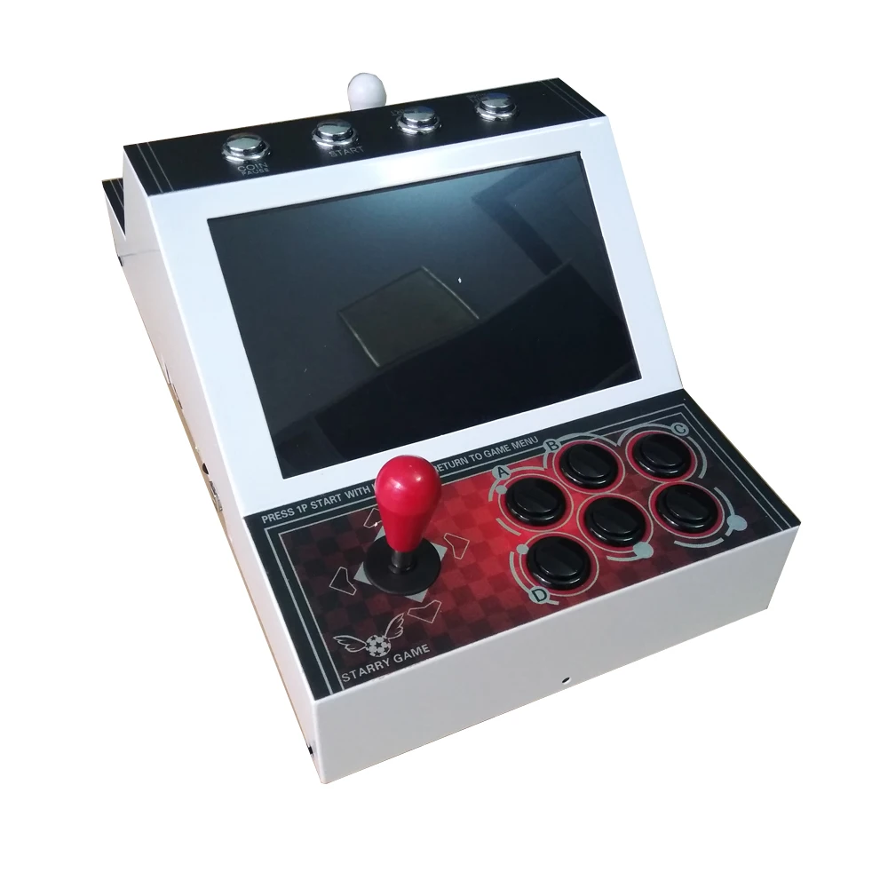 

10 inch LCD Mini table top machine with Classical games pandora box DX Game PCB/Long joystick/Mini verticle type arcade machine