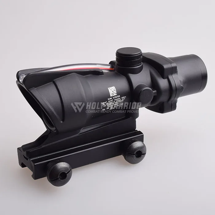 HW Охотничий Прицел ACOG TA31 4X32 оптика из настоящего Волокна Красная точка с подсветкой шеврон стекло тактический оптический прицел