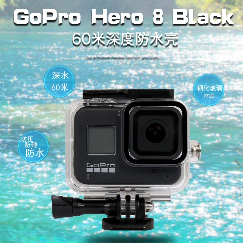 Водонепроницаемый чехол Защита для дайвинга Экшн-камера для GoPro Hero 7 6 5 8 жесткие сумки силиконовая кожа брони чехол Защита для тела
