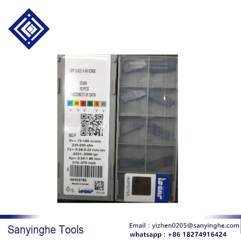 

GIP 3.00E-0,20 IC908 ISCAR ЧПУ карбидные токарные вставки ЧПУ Режущий инструмент для лезвия ЧПУ (10 шт./лот)