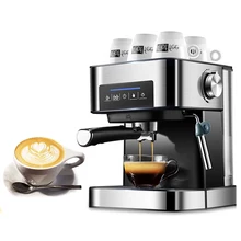 Бытовая Эспрессо-машина 20 бар Кофеварка полуавтоматическая капучино 220 в итальянский паровой Тип вспениватель молока сенсорная панель