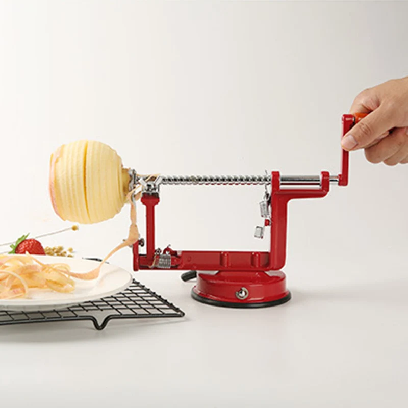 

Stainless Steel 3 in 1 Apple Peeler Fruit Peeler Slicing Machine / Apple Fruit Machine Peeled Tool Creative Home Kitchen1