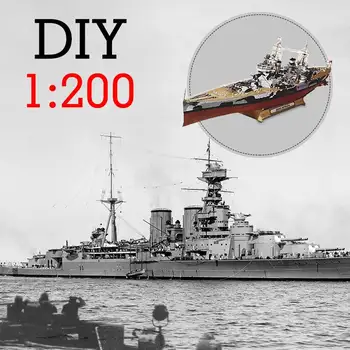 

3D Paper Model Handmade Military Ship Model Art Toy DIY Paper Battleship General Levchenko/Prince of Wales/Russian oslabya