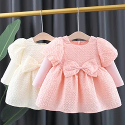 Robe de princesse à manches longues pour enfants, vêtements pour bébés filles de 1 à 4 ans, collection automne hiver 2021 