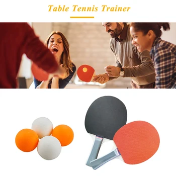 

Portable Table Tennis Training Practise Machine Home Indoor Soft Shaft Ping Pong Trainer for Teenagers Kids Children Beginners