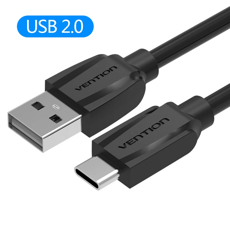 Vention USB 3,0 usb type-C 3,1 кабель для передачи данных USB C кабель для быстрой зарядки для Xiaomi OnePlus 2 Nexus 6P 5X ZUK Z1 Z2 Mabook - Цвет: USB 2.0 Type-C