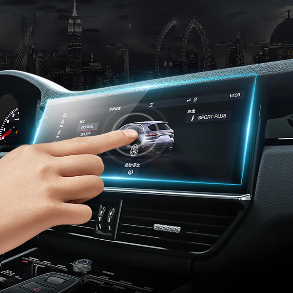 1 шт. Автомобильная навигационная защитная пленка GPS для Porsche MACAN высокая прозрачность Защитная крышка экрана автомобиля анти-УФ автозапчасти