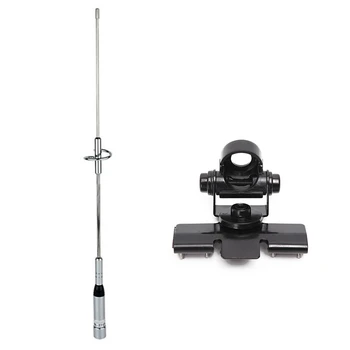 

2 Set Electronic Accessories: 1 Set Dual Band Antenna UHF / VHF 144/430MHz 2.15 / 3.0DBi Mobile Car Radio SL16 / UHF-J / M Type
