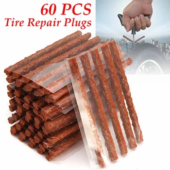 

60/120 Pcs Auto Self Vulcanizing Tubeless Tire Tyre Plug Seal Repair Tool 100mmX6mm Tire Repair Strip Seal Patch For Tire Repair