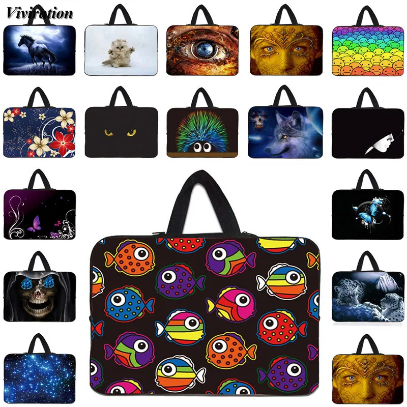 Laptop Bag Sleeve 11.6 12 17 15 14 13 10 13.3 15.6 17.3 Notebook Case Pouch Girls Boys Portable Tablet PC Case 10.2 Zipper Cover
