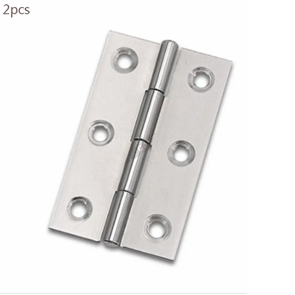 

2pc, Stainless Steel Flat Hinge Door And Window Hardware Accessories Cushion Bearing Hinge