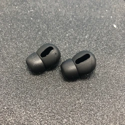 Silicone Earphone Covers and Earpads - Pair of Ear Tips for Wireless Bluetooth Earphones (Black)