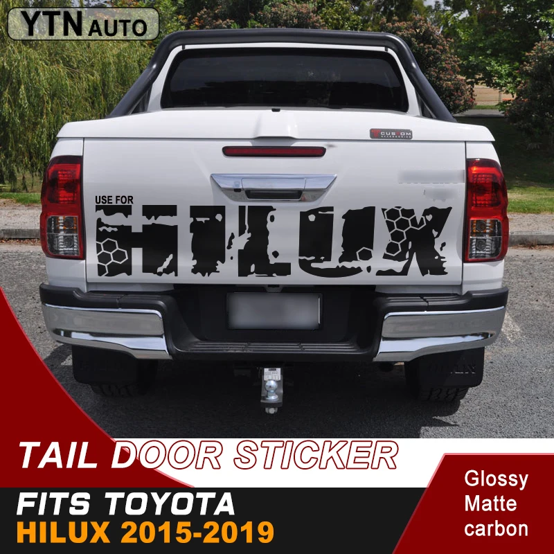 Подходит для TOYOTA HILUX revo или vigo 2015 2016 2017 2018 2019 автомобильные наклейки задние двери