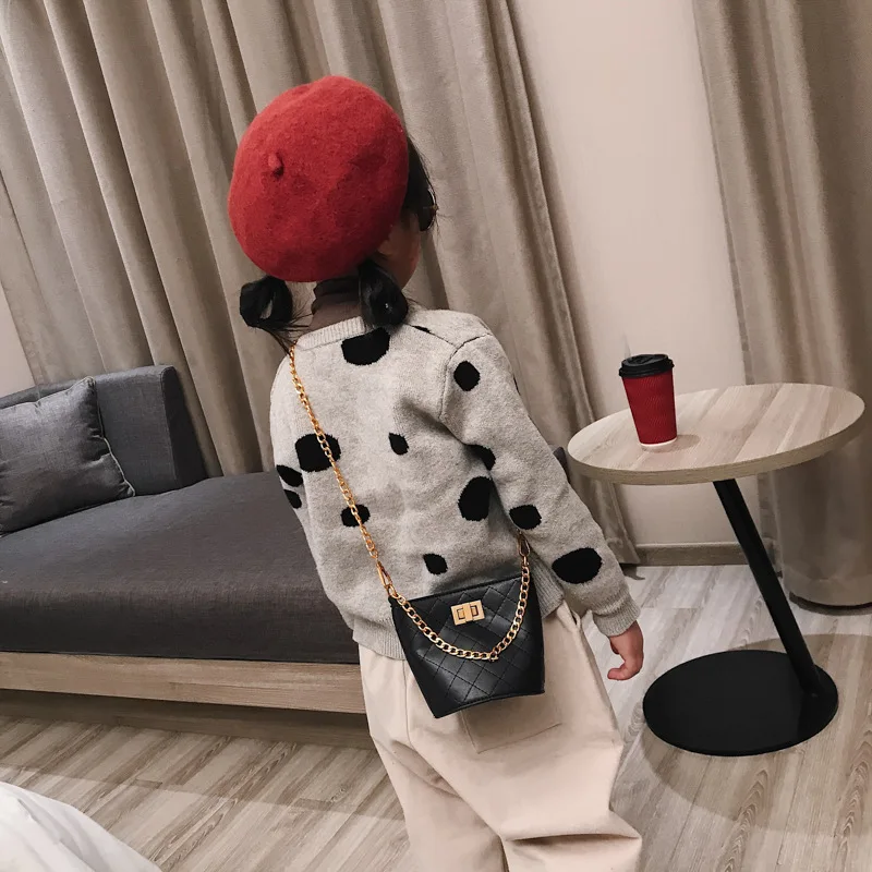 Children Small Bag New Style Korean-style Fashion Chain Bucket Bag Simple Versatile Girls Baby Shoulder Bag Fashion