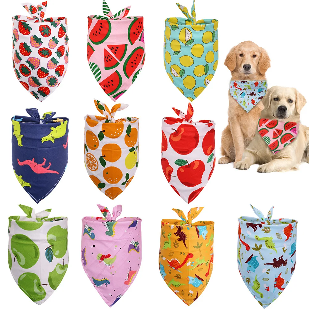 Bandanas personalizables para perros, Bandana para cachorros, gatos y perros grandes, bufanda de algodón, accesorios para mascotas, suministros para verano