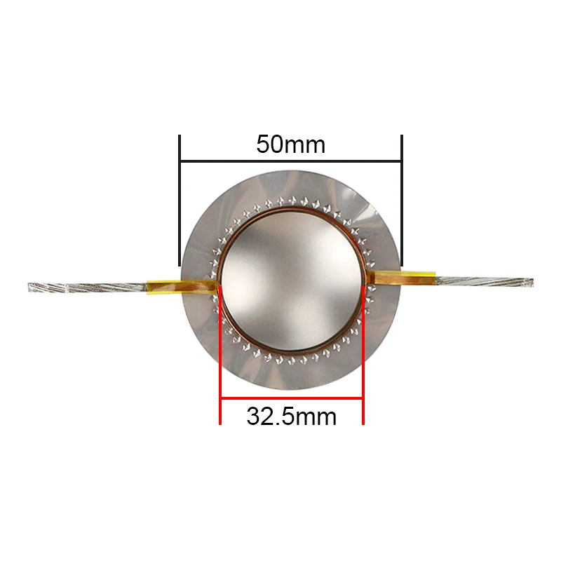 GHXAMP 32.5mm 트위터 보이스 코일 티타늄 필름 고음 스피커 보이스 코일 구리 라운드 와이어 8 옴 수리 트위터 부품 DIY 2 개
