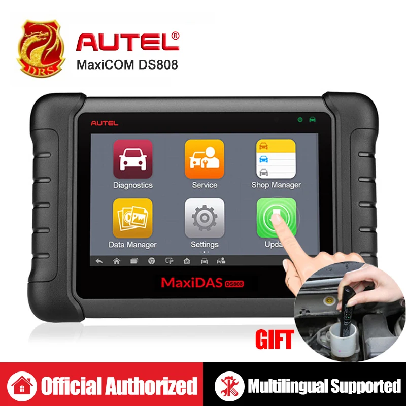 Autel MaxiDAS DS808 Удаленный WI FI Диагностические инструменты автомобиль сканирования